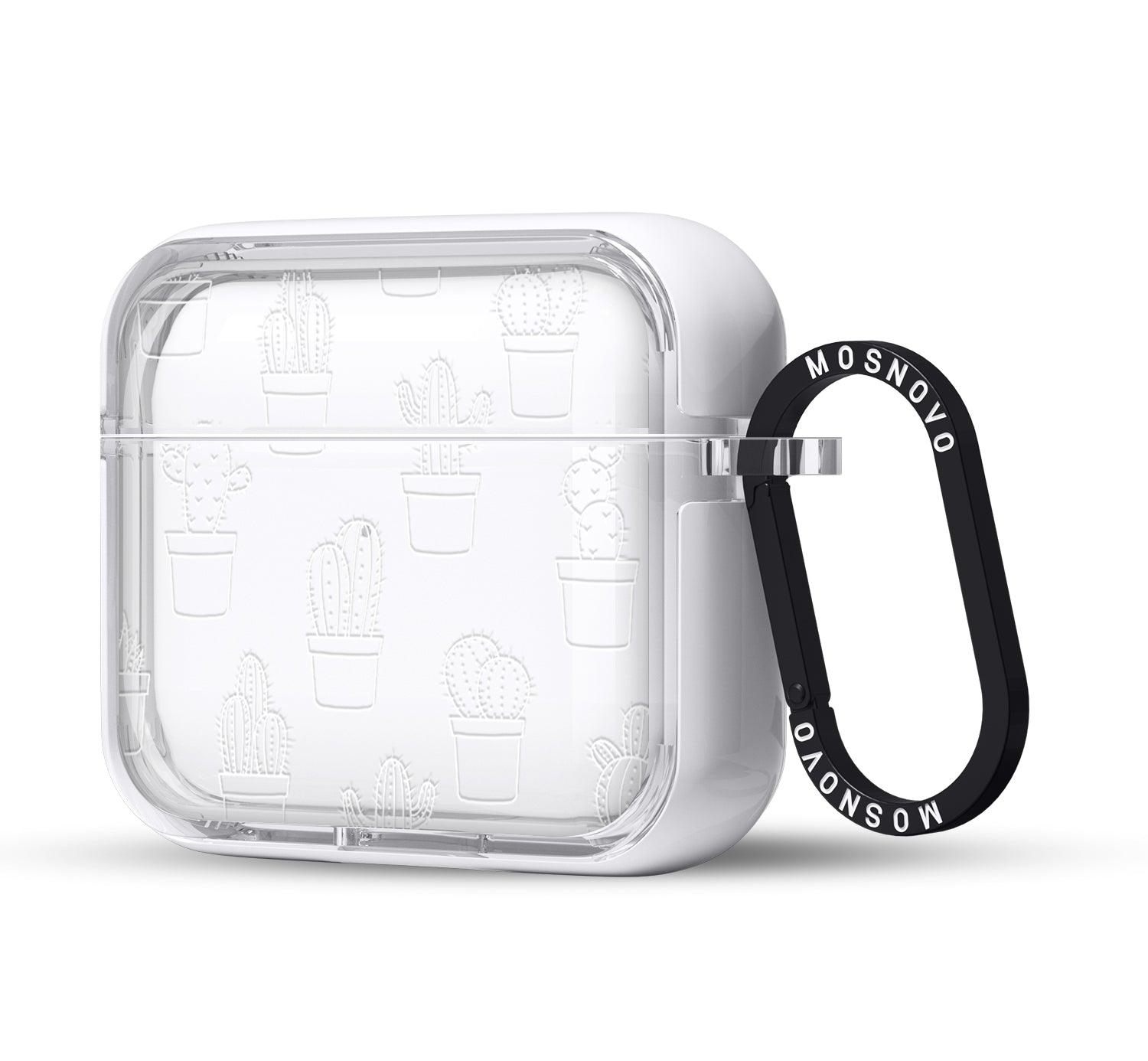 White Potted Cactus AirPods 3 Case (3rd Generation) - MOSNOVO