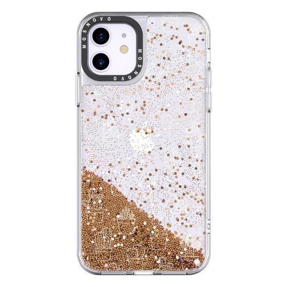 White Potted Cactus Glitter Phone Case - iPhone 11 Case - MOSNOVO