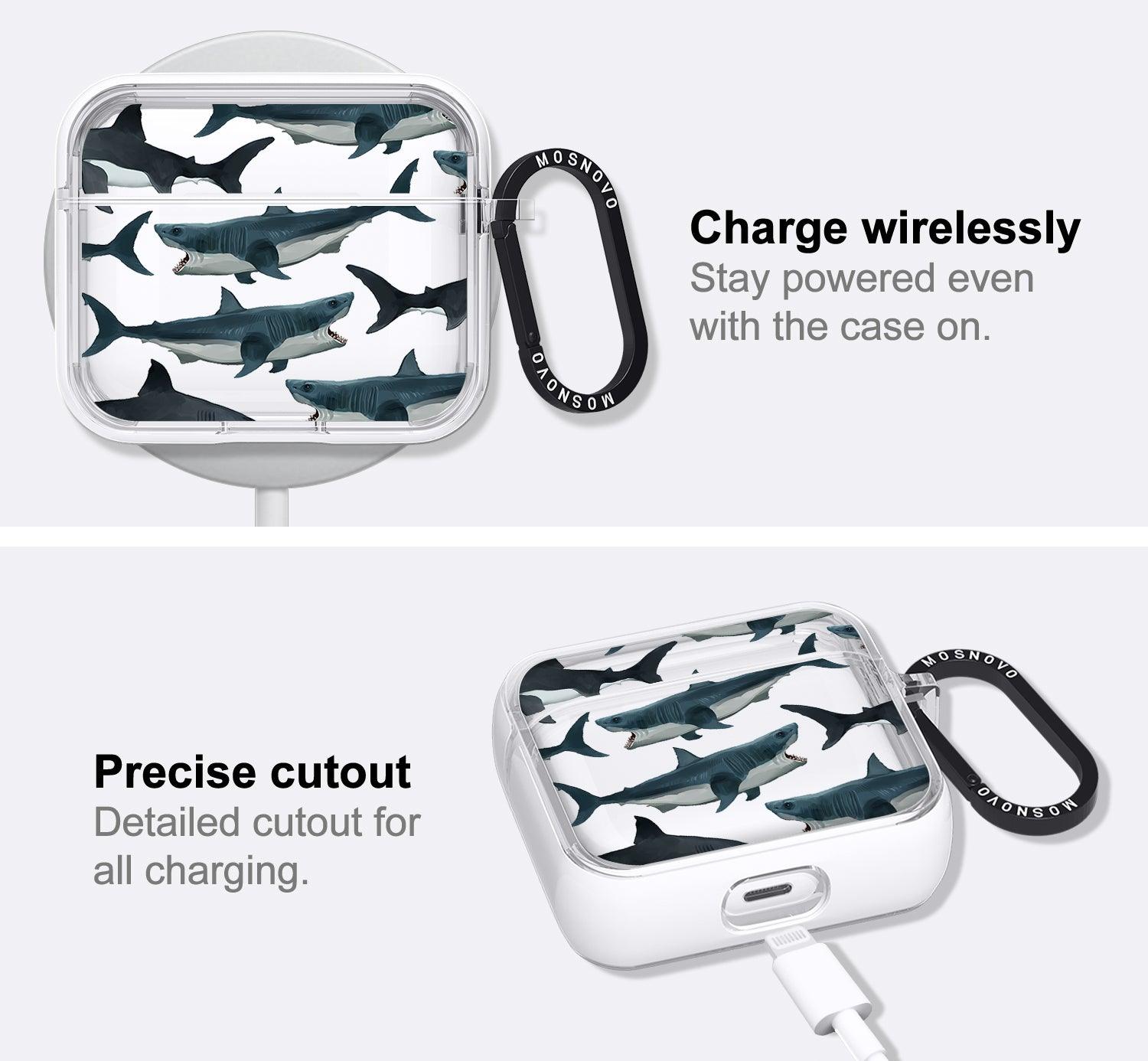 White Shark AirPods 3 Case (3rd Generation) - MOSNOVO