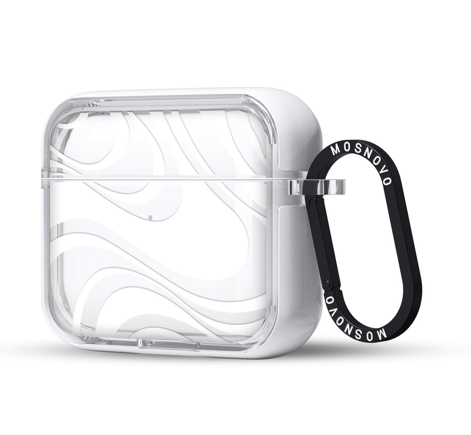 White Swirl AirPods 3 Case (3rd Generation) - MOSNOVO