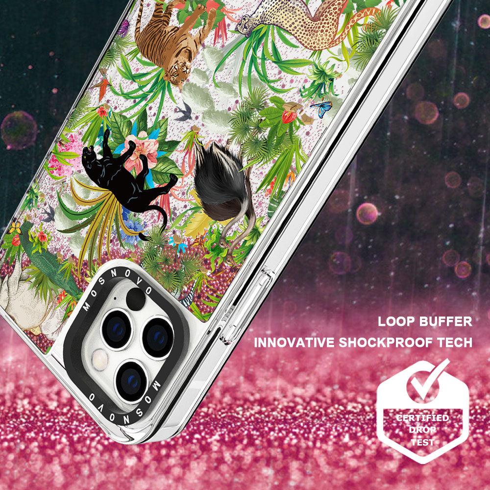 Wild Animals Glitter Phone Case - iPhone 12 Pro Case - MOSNOVO
