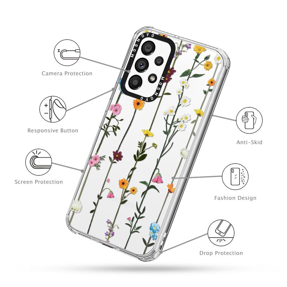 Wild Flowers Floral Phone Case - Samsung Galaxy A53 Case - MOSNOVO