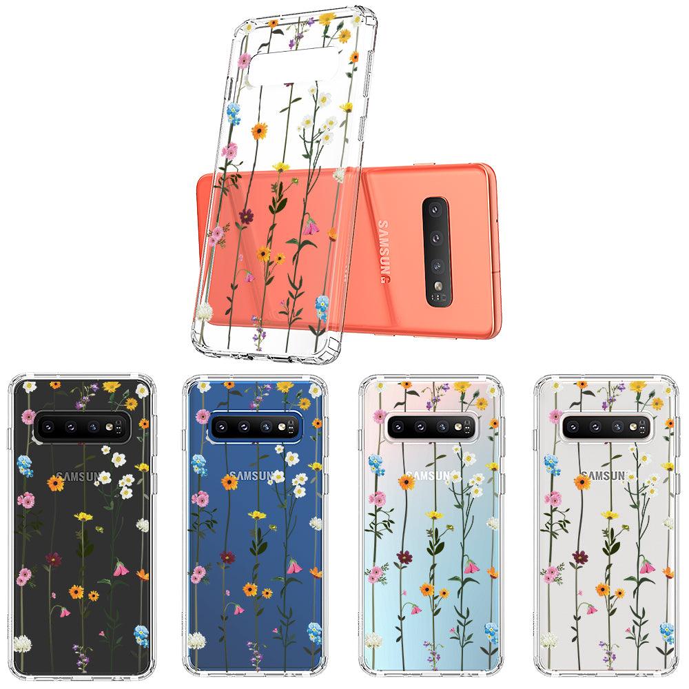 Wild Flowers Floral Phone Case - Samsung Galaxy S10 Case - MOSNOVO
