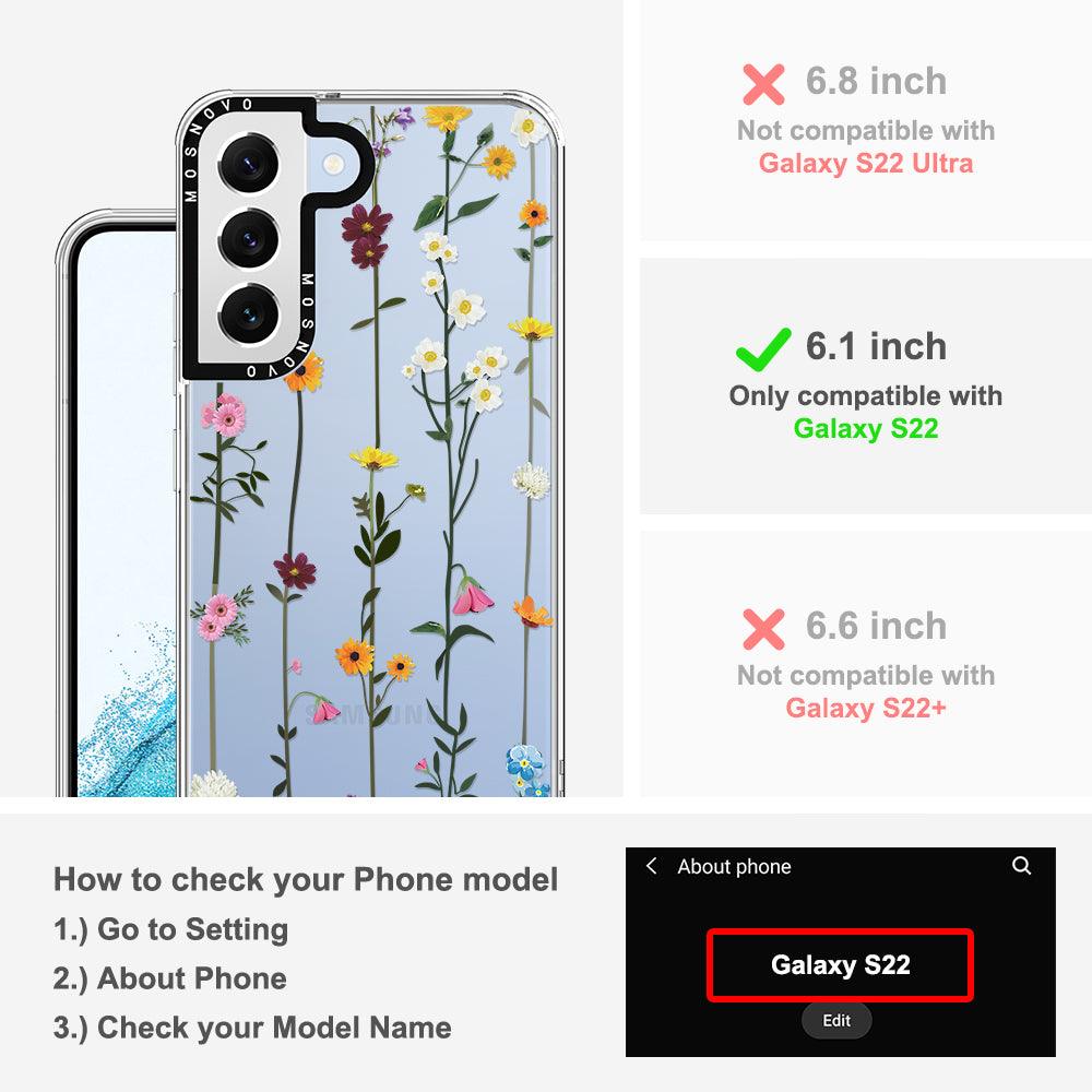 Wild Flowers Floral Phone Case - Samsung Galaxy S22 Case - MOSNOVO
