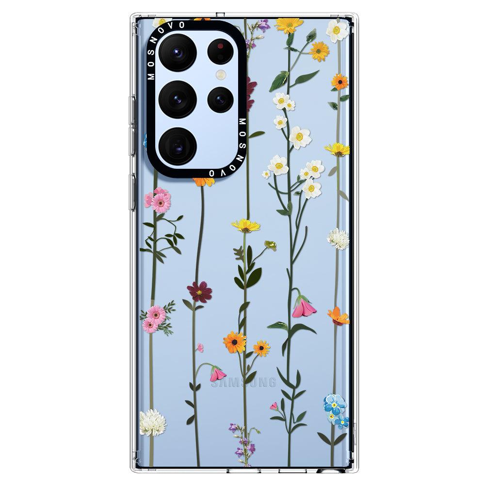 Wild Flowers Floral Phone Case - Samsung Galaxy S22 Ultra Case - MOSNOVO