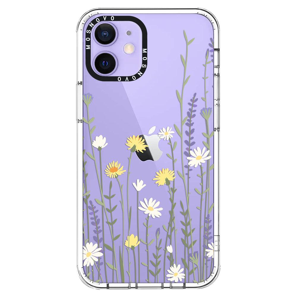 Wild Meadow Floral Phone Case - iPhone 12 Mini Case - MOSNOVO