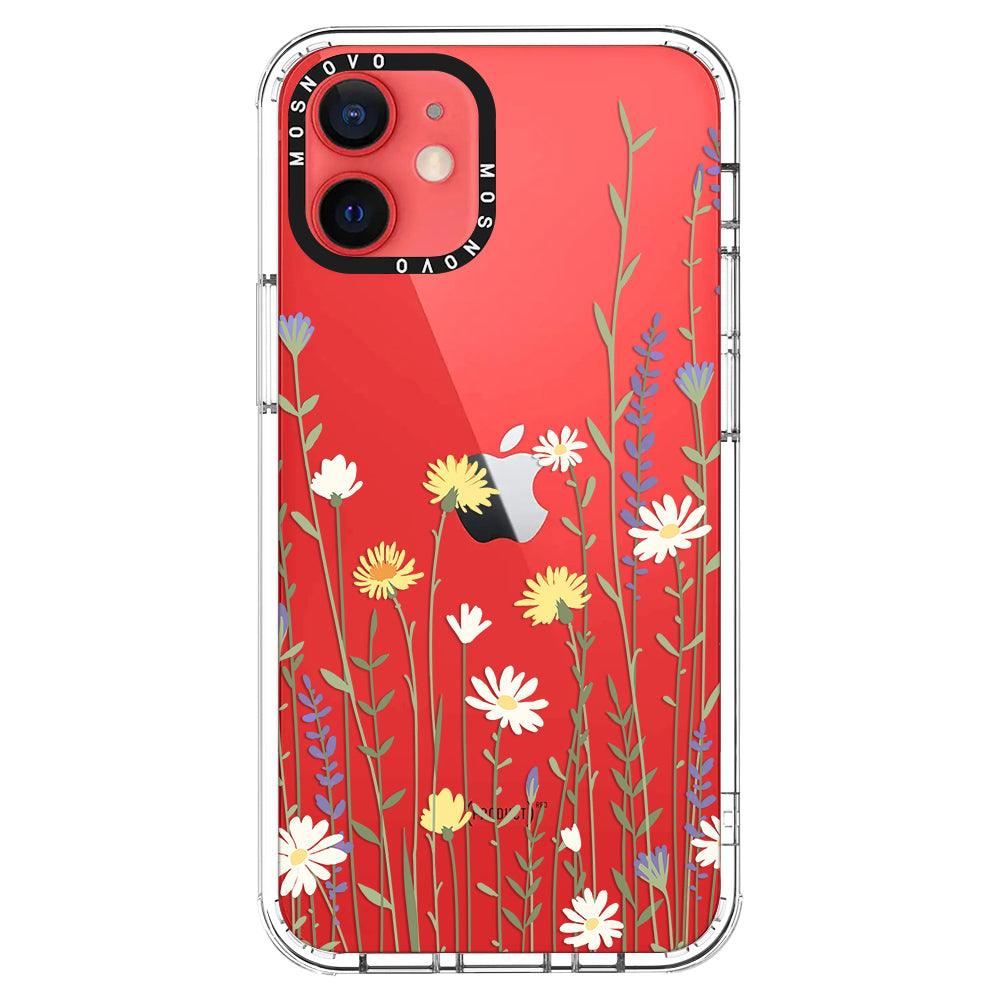Wild Meadow Floral Phone Case - iPhone 12 Mini Case - MOSNOVO