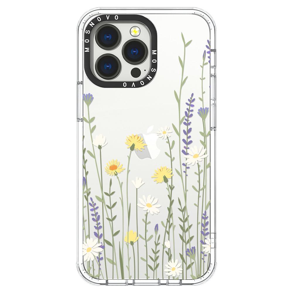 Wild Meadow Floral Phone Case - iPhone 13 Pro Case - MOSNOVO
