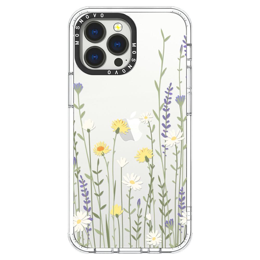 Wild Meadow Floral Phone Case - iPhone 13 Pro Max Case - MOSNOVO