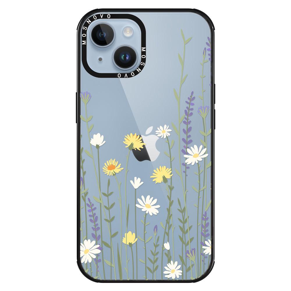 Wild Meadow Floral Phone Case - iPhone 14 Plus Case - MOSNOVO