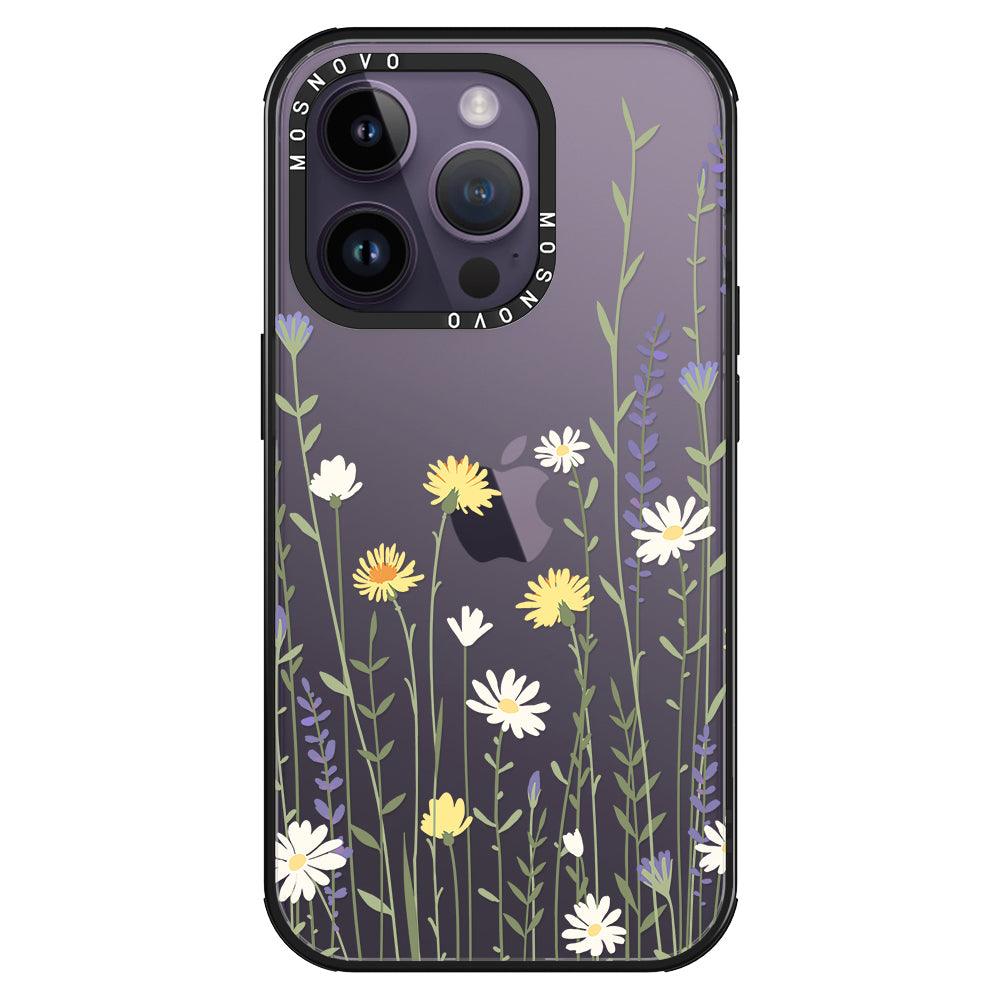 Wild Meadow Floral Phone Case - iPhone 14 Pro Case - MOSNOVO