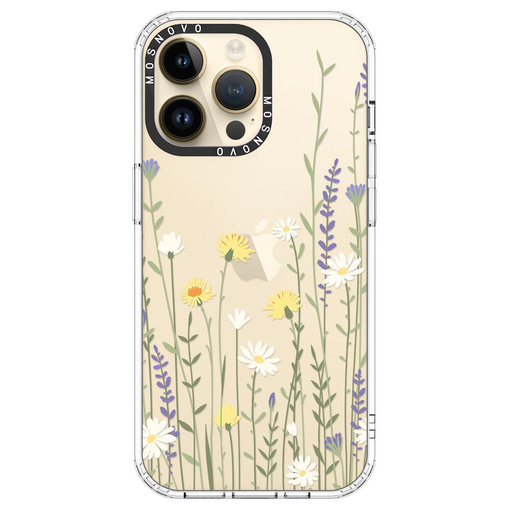 Wild Meadow Floral Phone Case - iPhone 14 Pro Max Case - MOSNOVO