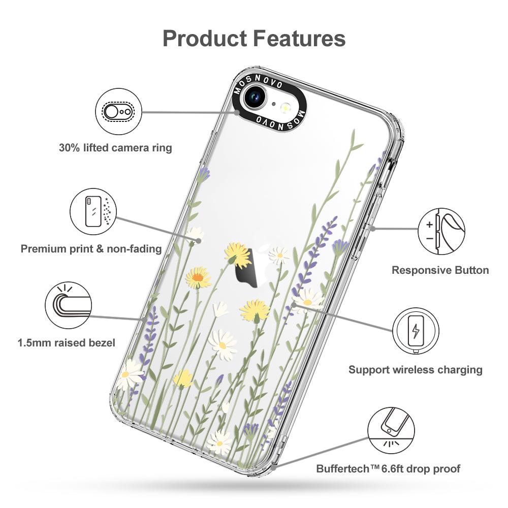 Wild Meadow Floral Phone Case - iPhone SE 2020 Case - MOSNOVO