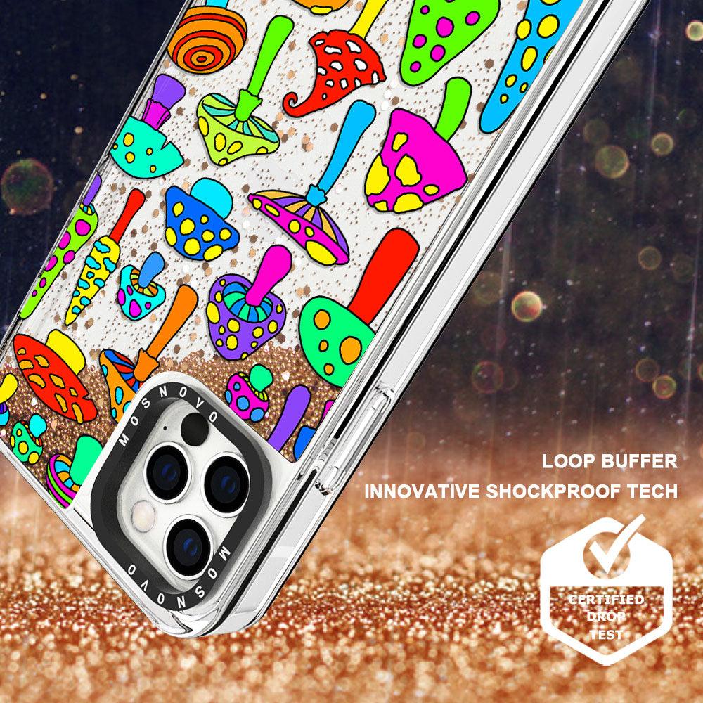 Wild Mushroom Glitter Phone Case - iPhone 12 Pro Case - MOSNOVO