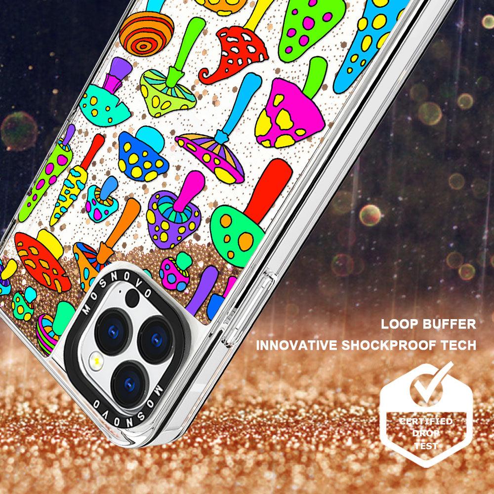 Wild Mushroom Glitter Phone Case - iPhone 13 Pro Max Case - MOSNOVO