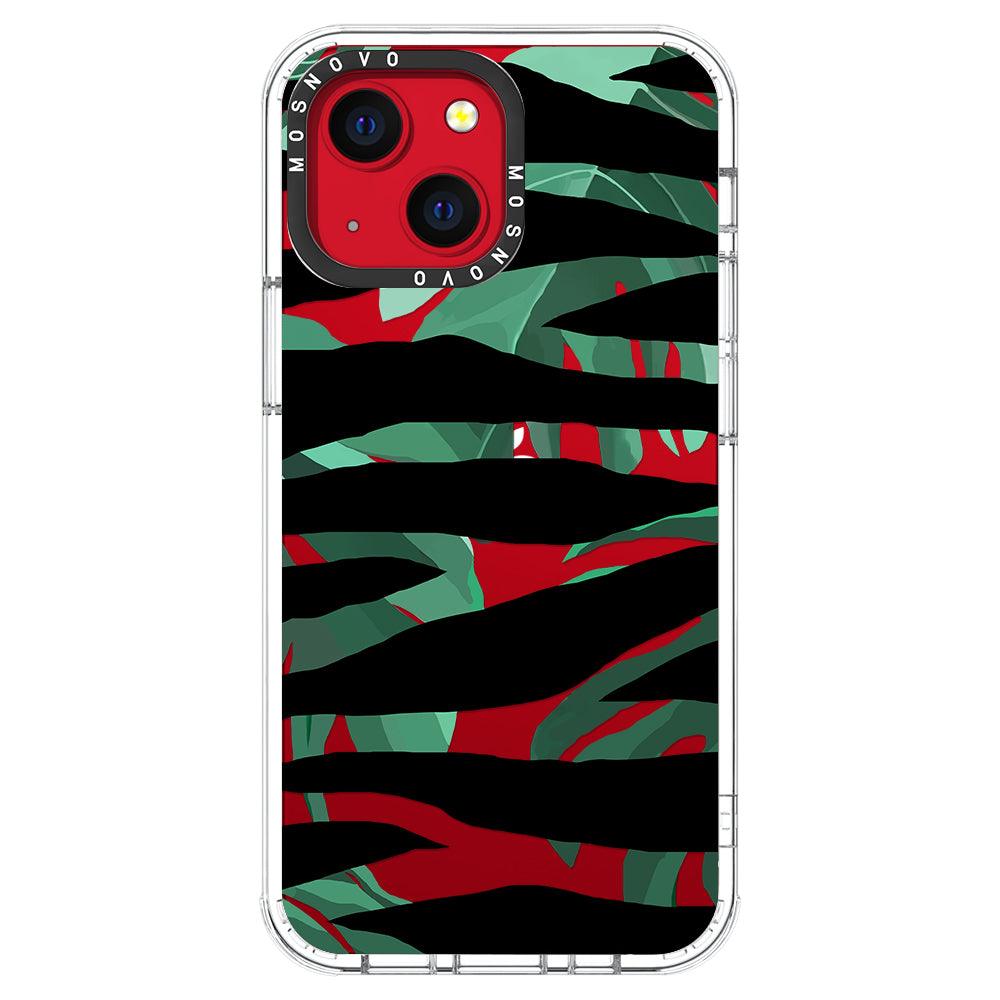 Wild Zebra Phone Case - iPhone 13 Mini Case - MOSNOVO