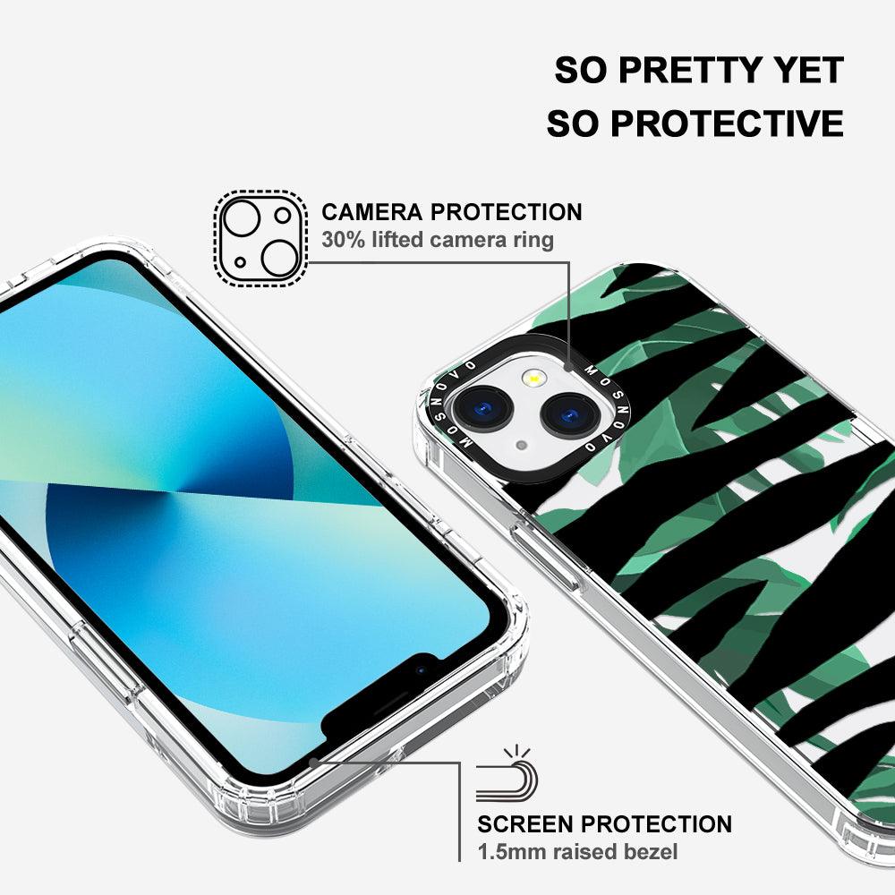 Wild Zebra Phone Case - iPhone 13 Mini Case - MOSNOVO