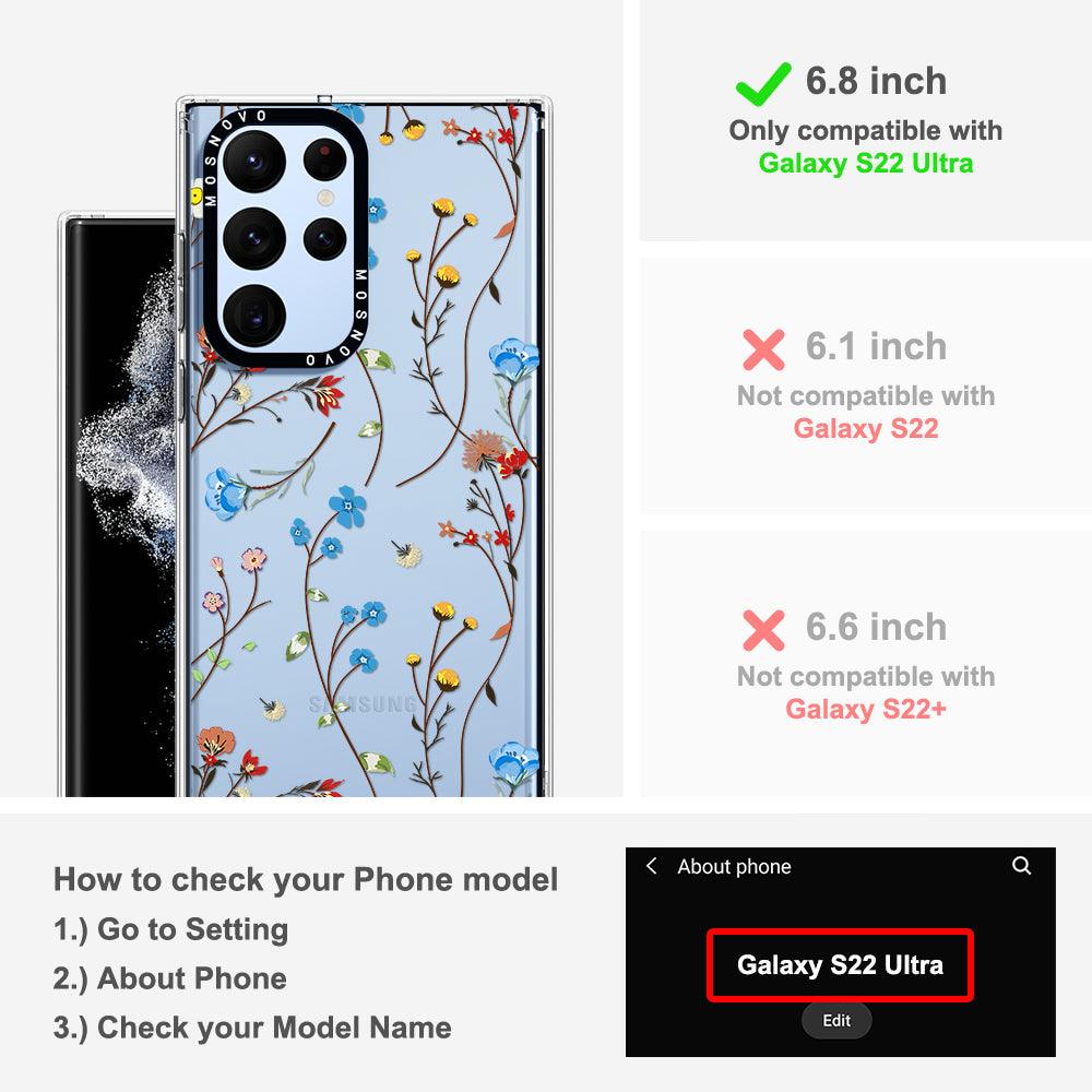 Wildfloral Phone Case - Samsung Galaxy S22 Ultra Case - MOSNOVO