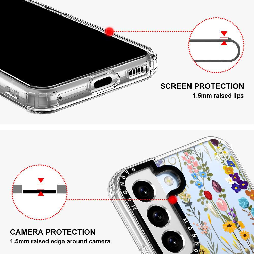 Wildflower Meadow Phone Case - Samsung Galaxy S22 Plus Case - MOSNOVO