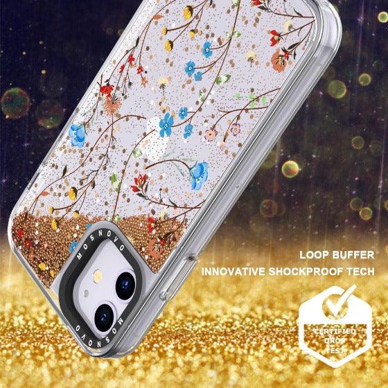 Wildflowers Glitter Phone Case - iPhone 11 Case - MOSNOVO