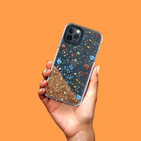 Wildflowers Glitter Phone Case - iPhone 12 Pro Max Case - MOSNOVO