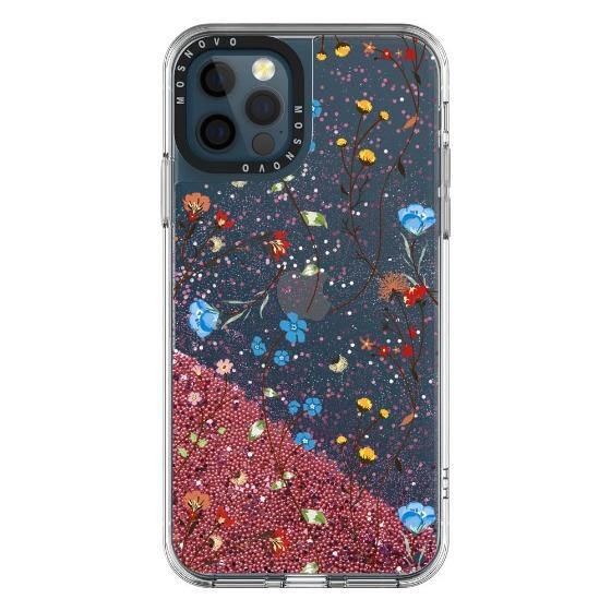 Wildflowers Glitter Phone Case - iPhone 12 Pro Max Case - MOSNOVO