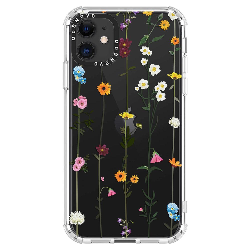 $26.65 Classic Flower LV Protective Leather Back Case For iPhone 11 - Black