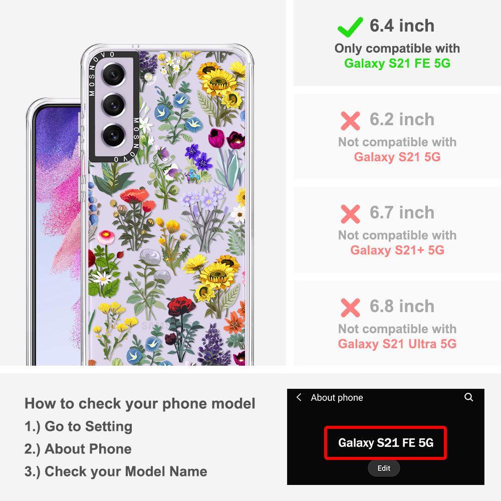Wildflowers Phone Case - Samsung Galaxy S21 FE Case - MOSNOVO