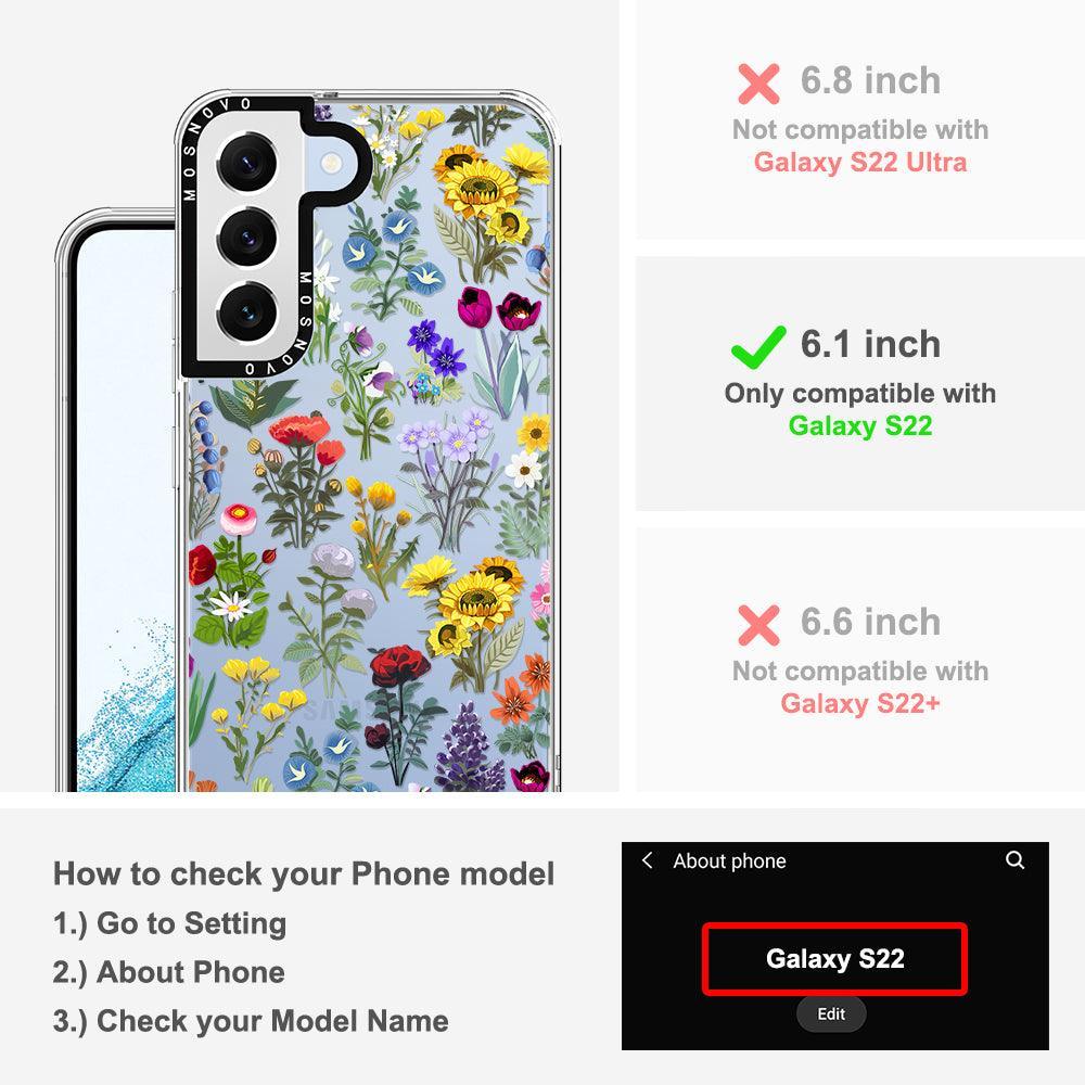 Wildflowers Phone Case - Samsung Galaxy S22 Case - MOSNOVO