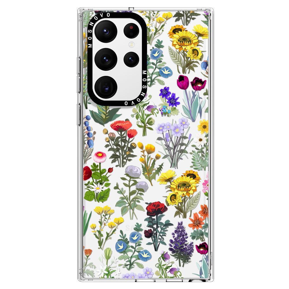 Wildflowers Phone Case - Samsung Galaxy S22 Ultra Case - MOSNOVO