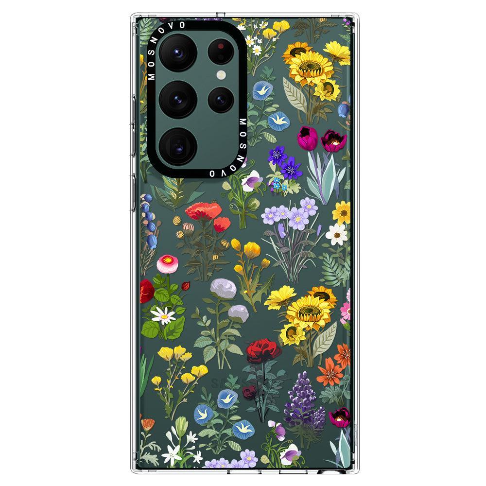 Wildflowers Phone Case - Samsung Galaxy S22 Ultra Case - MOSNOVO