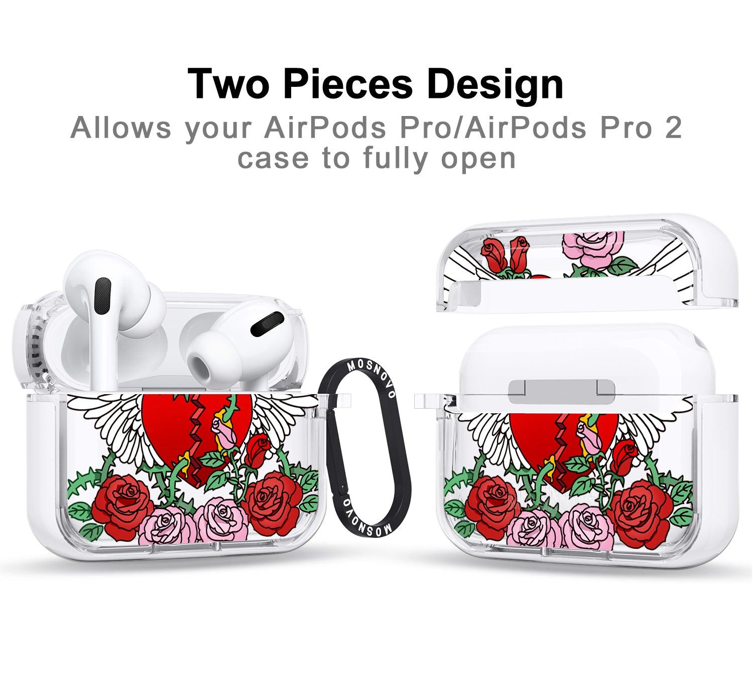 Wing Heart AirPods Pro 2 Case (2nd Generation) - MOSNOVO