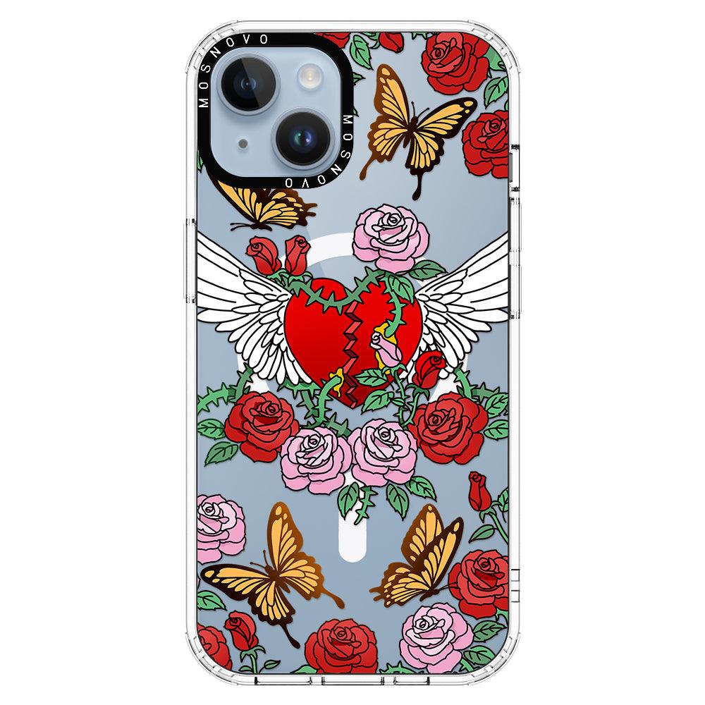Wing Heart Phone Case - iPhone 14 Case - MOSNOVO