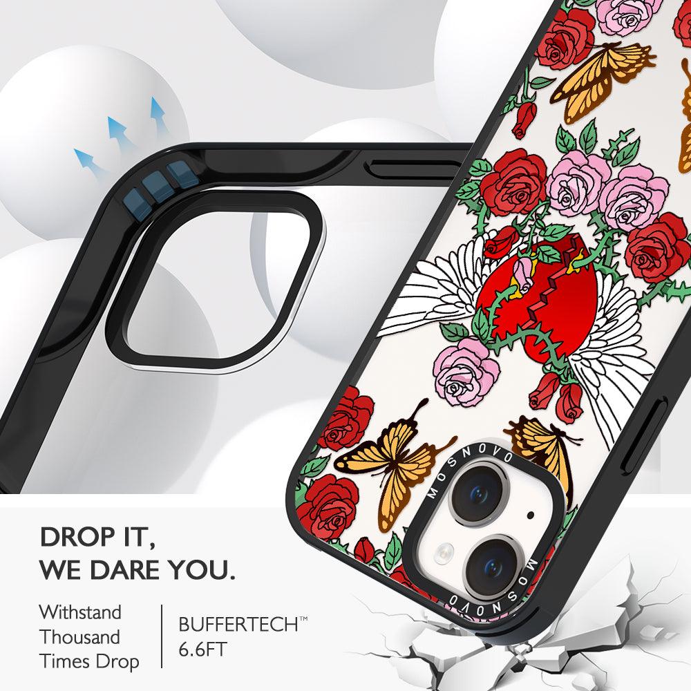 Wing Heart Phone Case - iPhone 14 Plus Case - MOSNOVO
