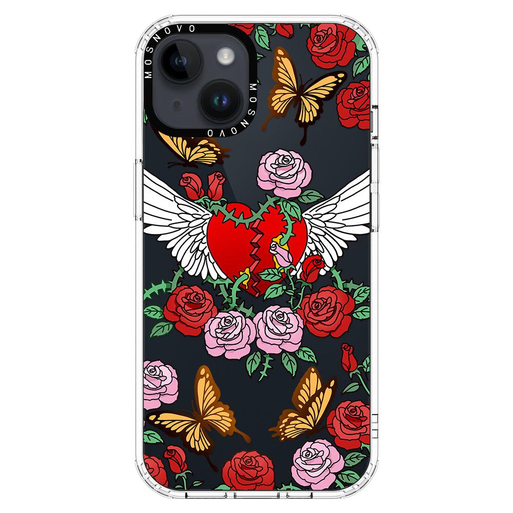 Wing Heart Phone Case - iPhone 14 Plus Case - MOSNOVO
