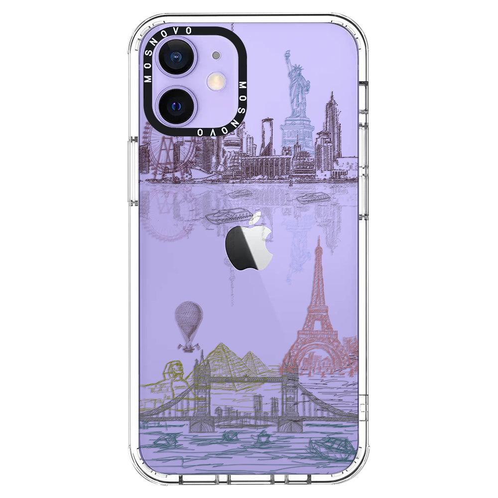The World City Phone Case - iPhone 12 Case - MOSNOVO