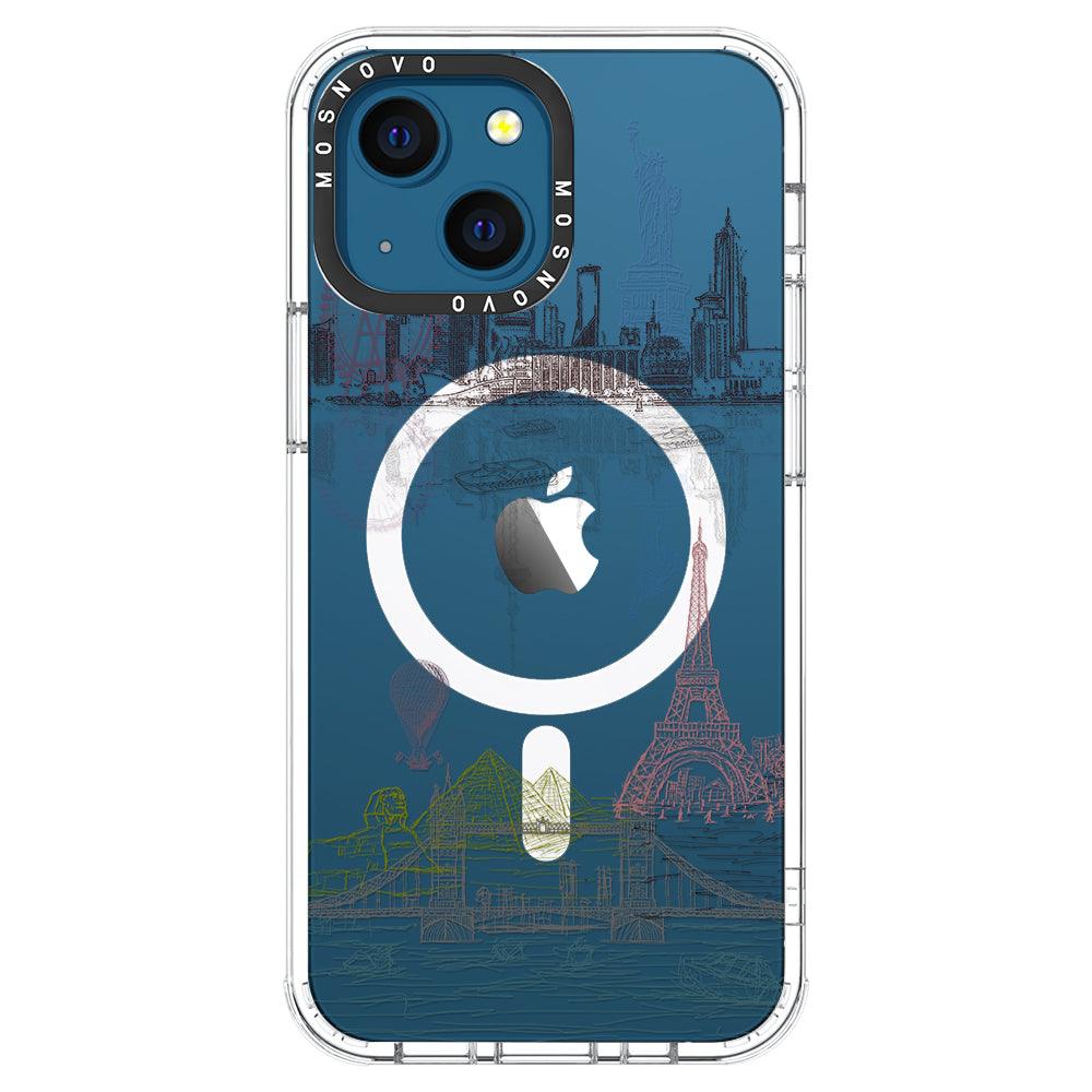 The World City Phone Case - iPhone 13 Case - MOSNOVO
