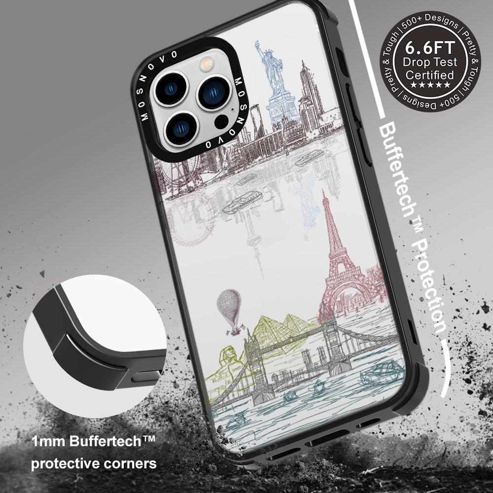 The World City Phone Case - iPhone 13 Pro Case - MOSNOVO