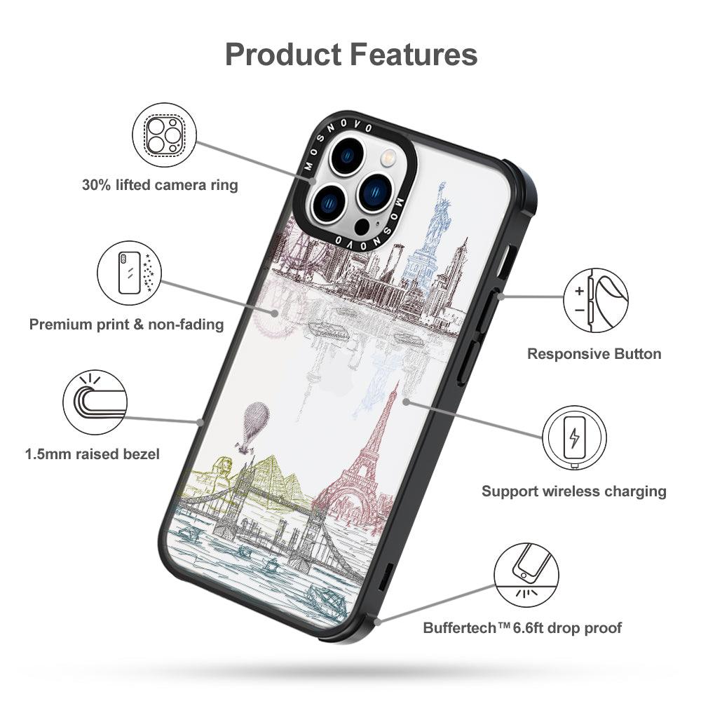 The World City Phone Case - iPhone 13 Pro Max Case - MOSNOVO