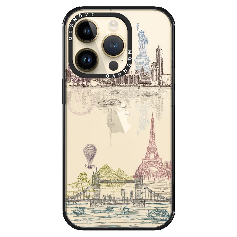 The World City Phone Case - iPhone 14 Pro Case - MOSNOVO