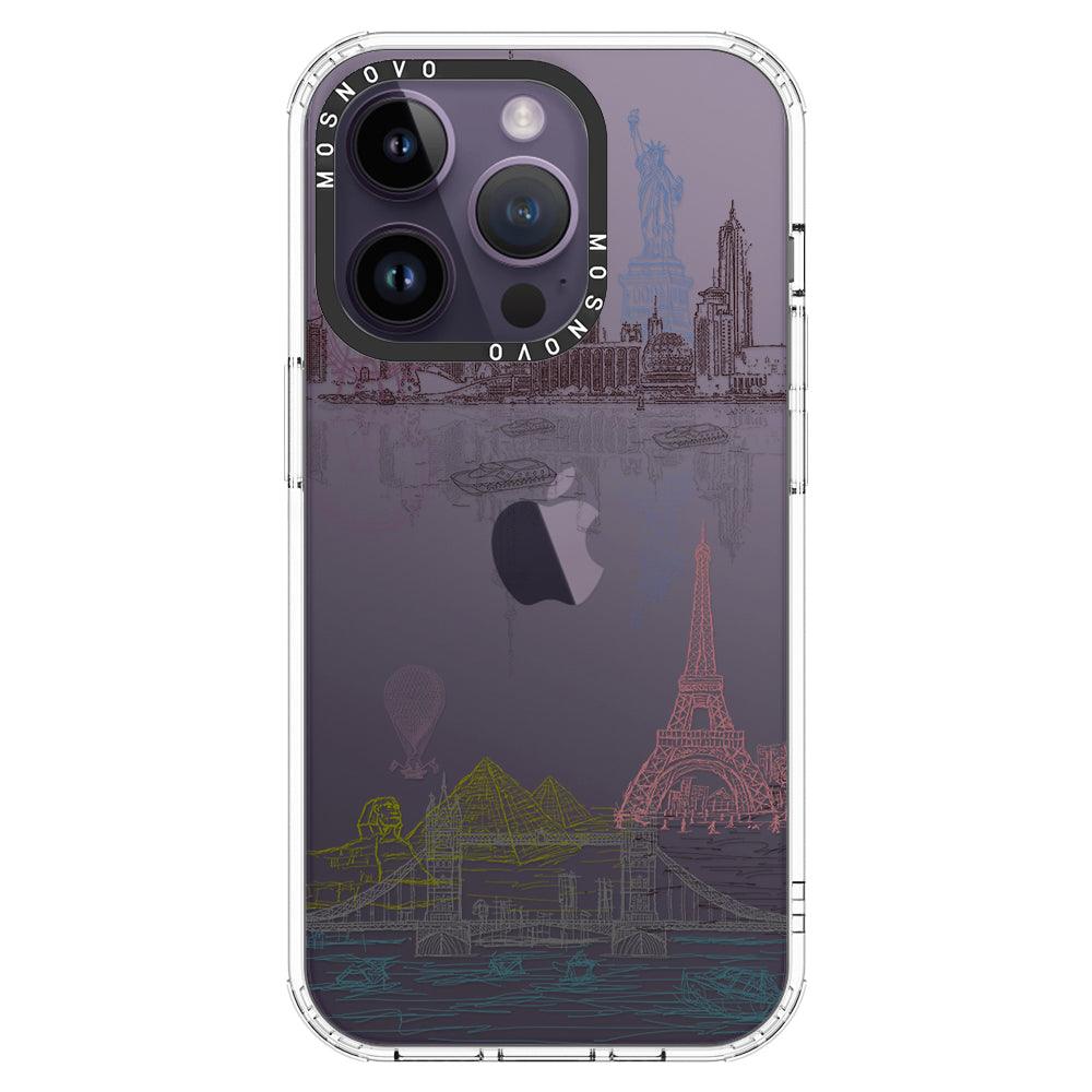 The World City Phone Case - iPhone 14 Pro Case - MOSNOVO