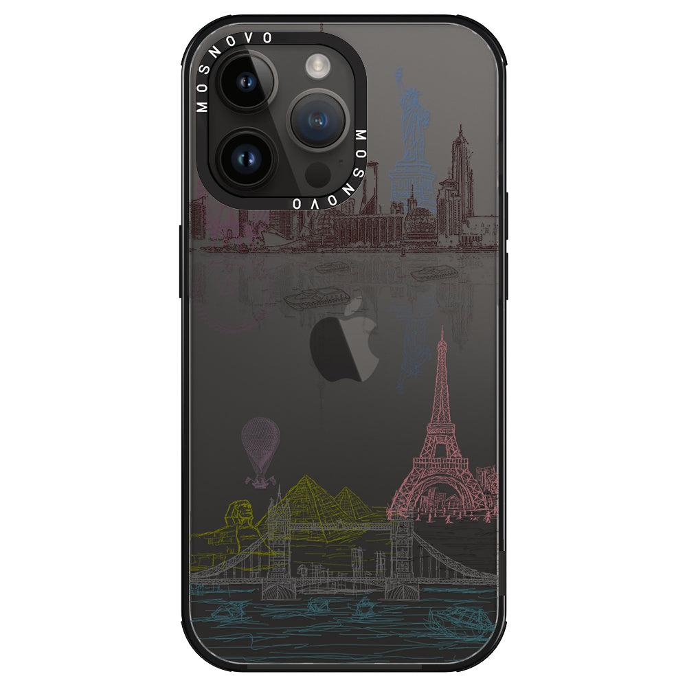 The World City Phone Case - iPhone 14 Pro Max Case - MOSNOVO