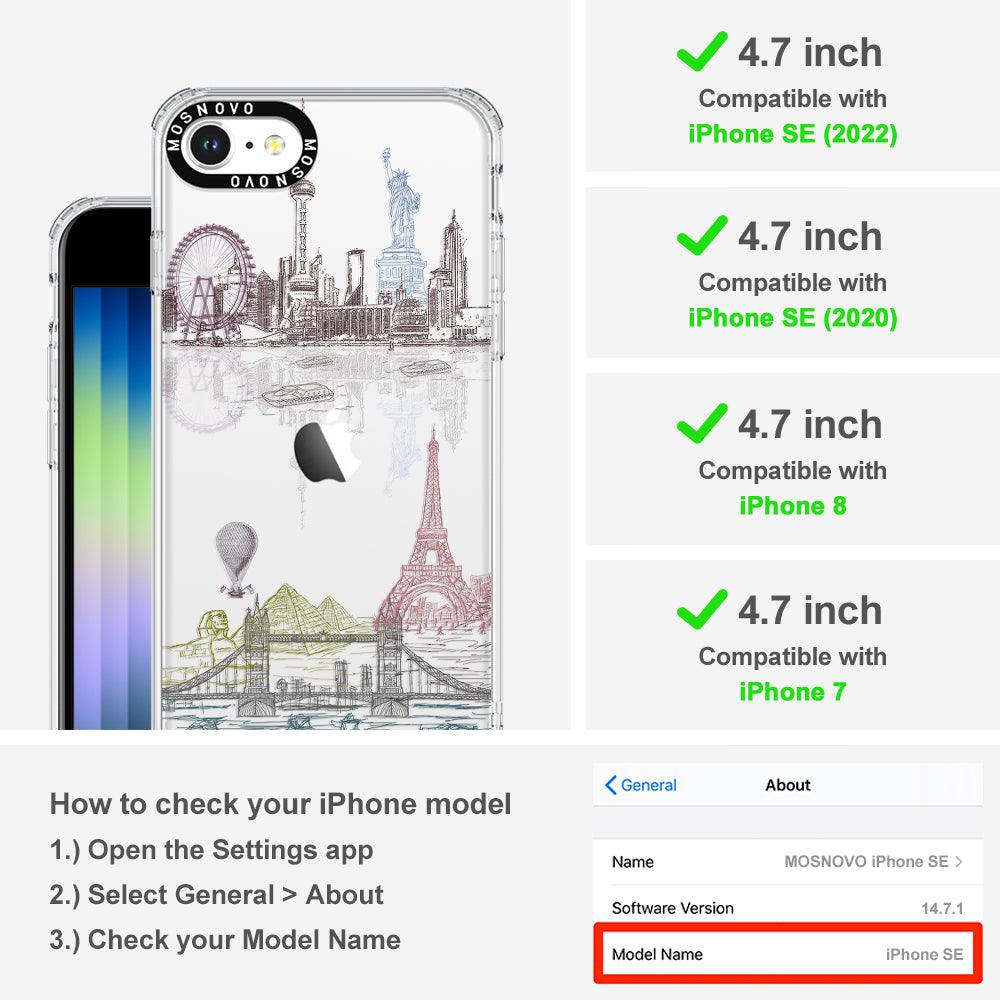 The World City Phone Case - iPhone SE 2022 Case - MOSNOVO