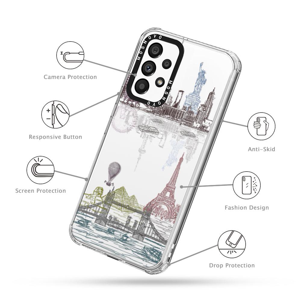 World Landscape Phone Case - Samsung Galaxy A53 Case - MOSNOVO
