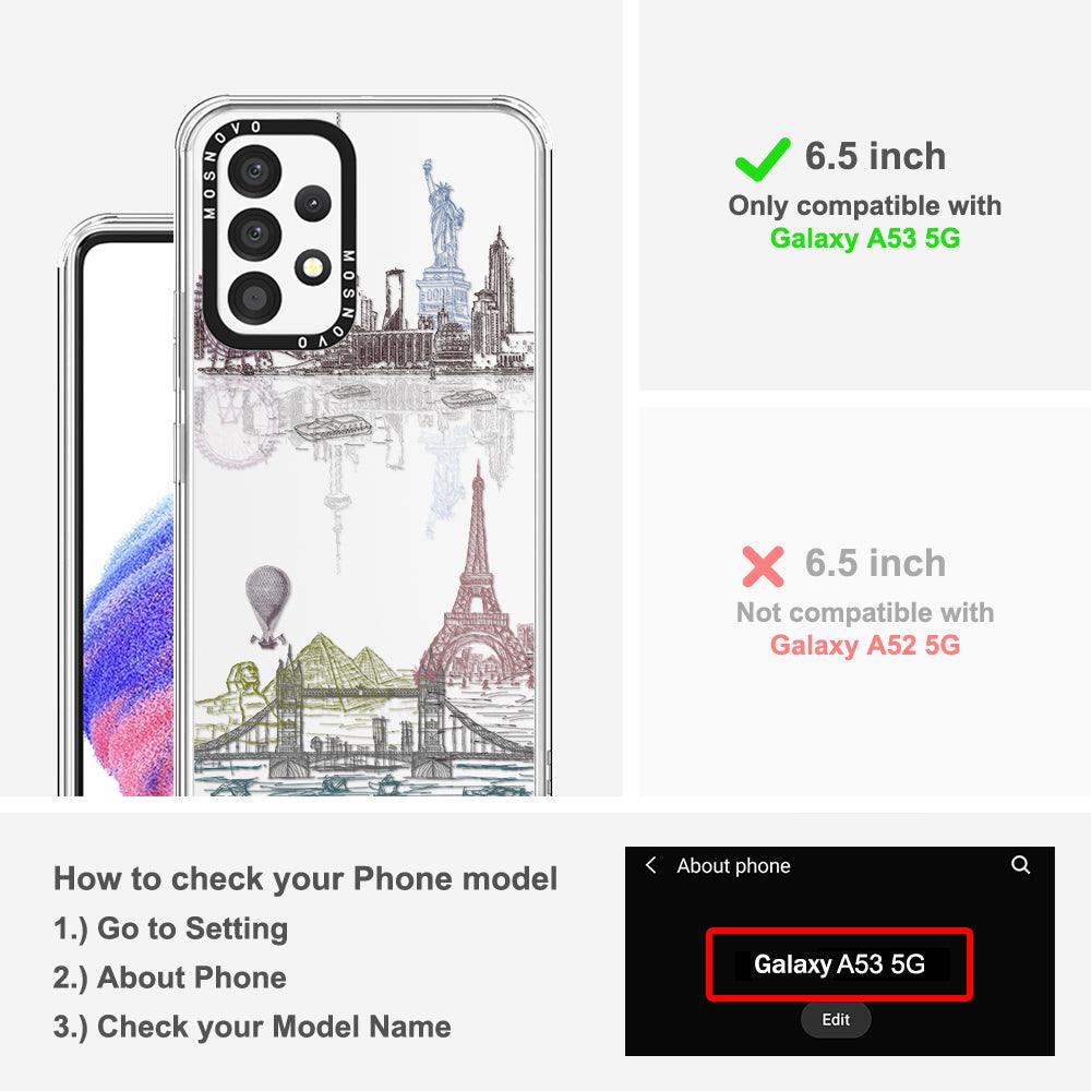 World Landscape Phone Case - Samsung Galaxy A53 Case - MOSNOVO