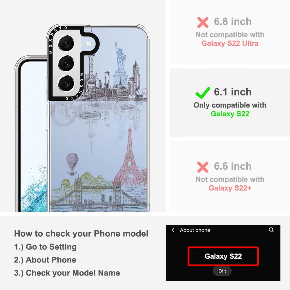 World Landscape Phone Case - Samsung Galaxy S22 Case - MOSNOVO