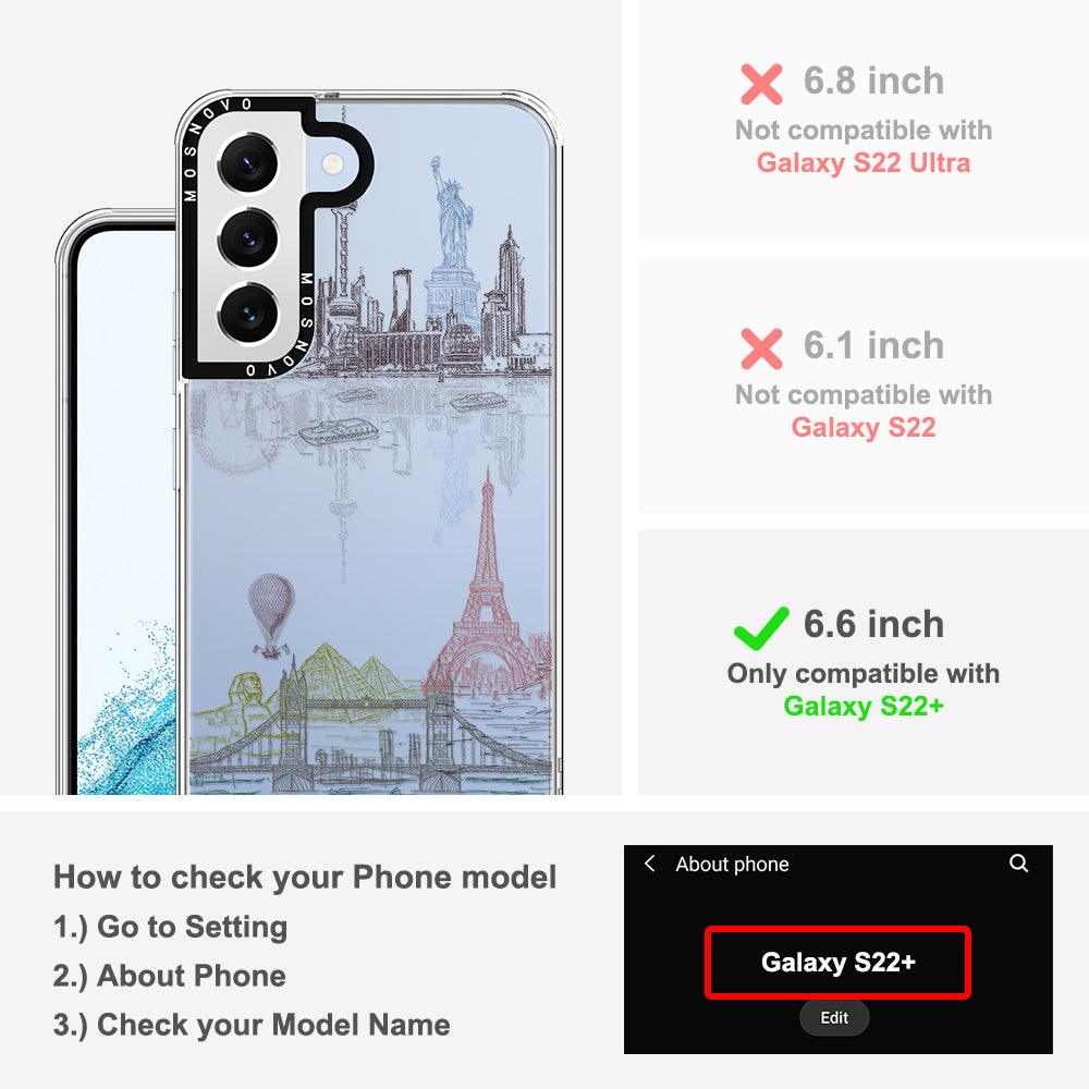 World Landscape Phone Case - Samsung Galaxy S22 Plus Case - MOSNOVO