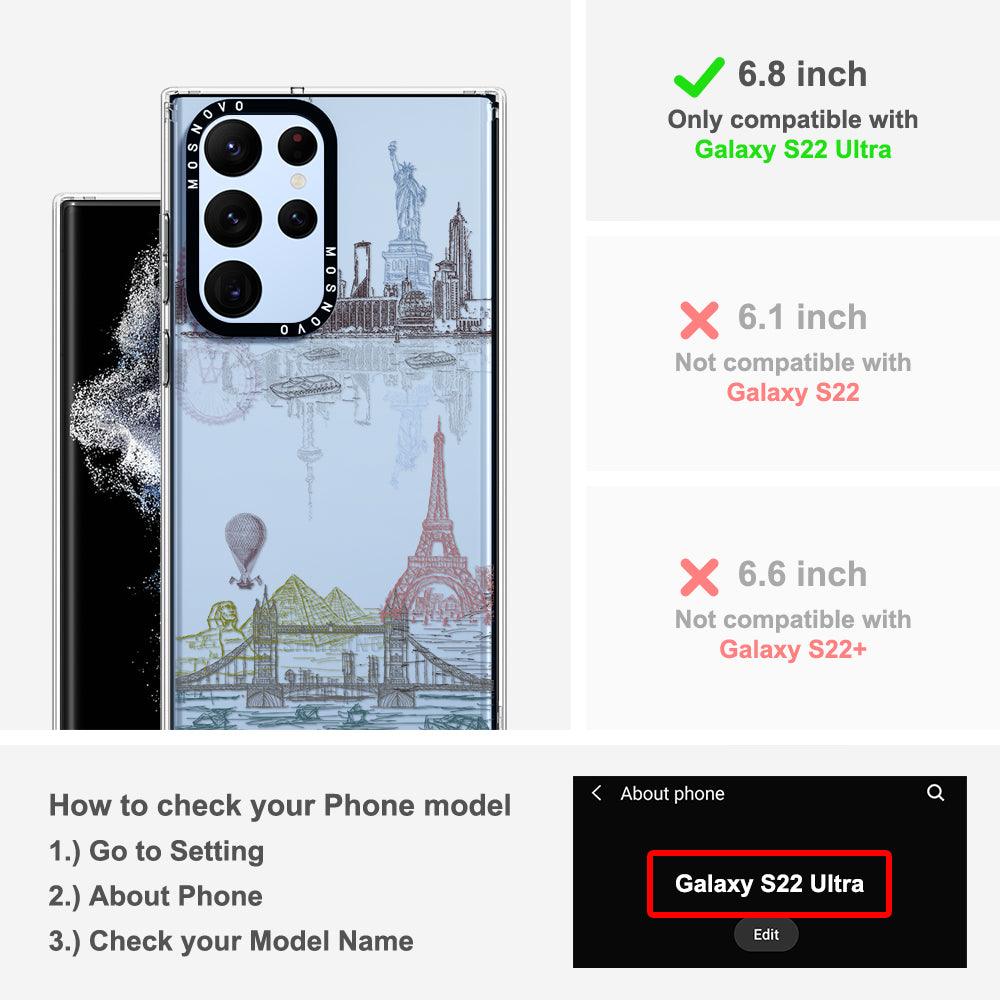 World Landscape Phone Case - Samsung Galaxy S22 Ultra Case - MOSNOVO