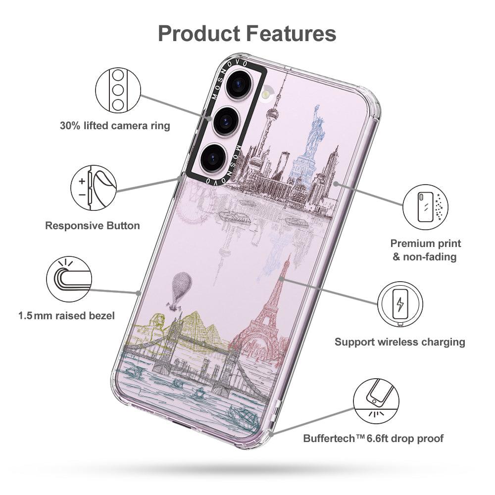 World Landscape Phone Case - Samsung Galaxy S23 Plus Case - MOSNOVO