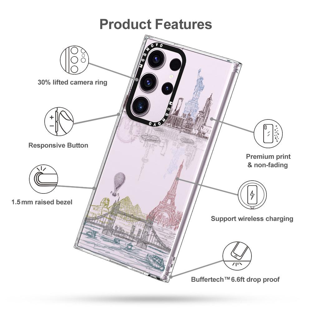 World Landscape Phone Case - Samsung Galaxy S23 Ultra Case - MOSNOVO